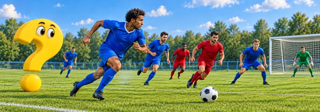 Ein Außenspieler kommt beim Umschalten in Richtung Abwehr zurück