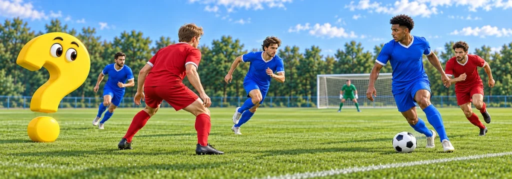Ballführender am Flügel erhält Unterstützung von zwei Mitspielern