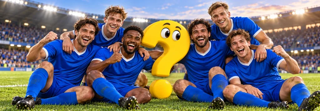 Eine Fußballmannschaft jubelt gemeinsam nach einem gewonnenen Spiel